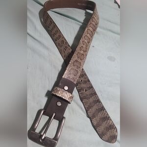 Handmade Prairie Rattlesnake Snake Skin Belt Size 36/37